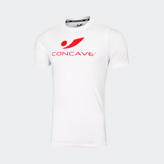 Cave Casual Logo Tee - White / Red