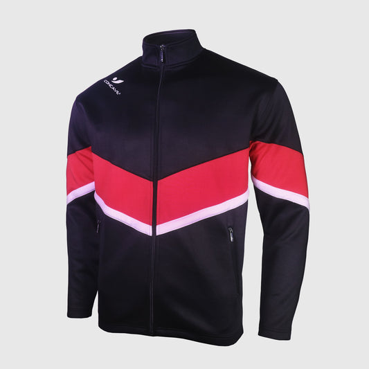 Cave Performance Track Suit - Black / Red / White