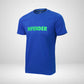T-shirt Defender Concave Soccer Tee - Blue / Neon Green