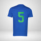 T-shirt Defender Concave Soccer Tee - Blue / Neon Green