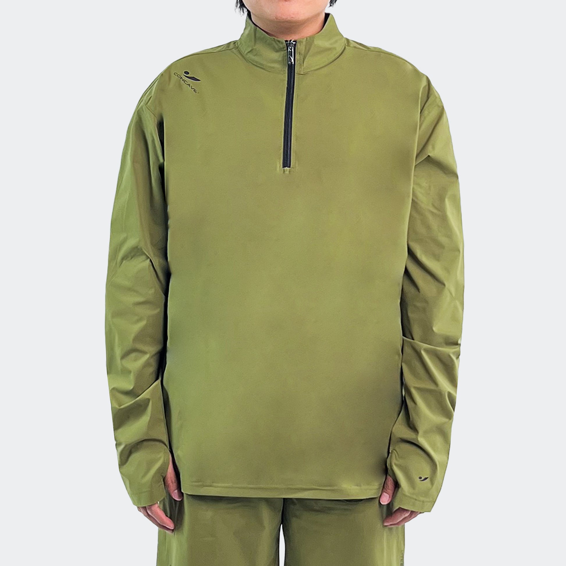 Liteshell™ - Training Half Zip Jacket - Olive Green – Concave Indonesia