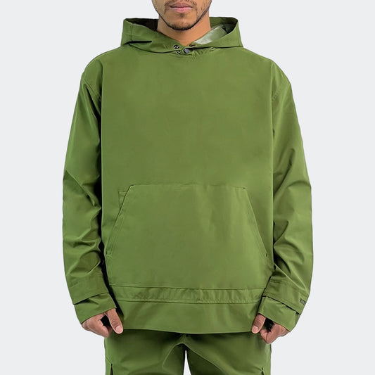 Watertech™ - Pullover Hoodie Training Jacket - Algae Green