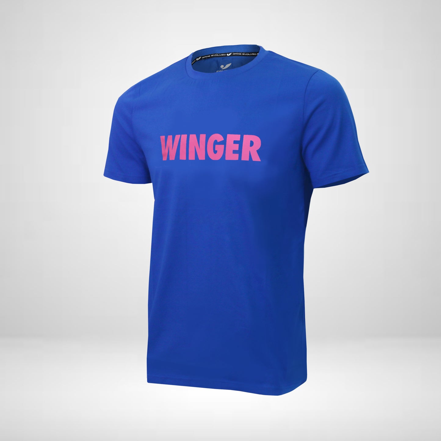 T-shirt Winger Concave Soccer Tee - Blue / Neon Pink