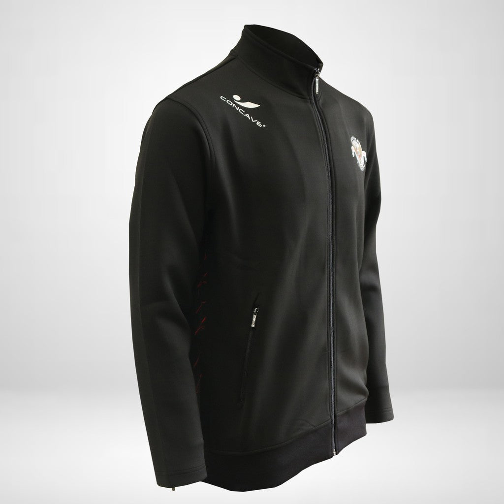 Jaket Concave - Performance Tracksuit Top Indonesia - Black/white